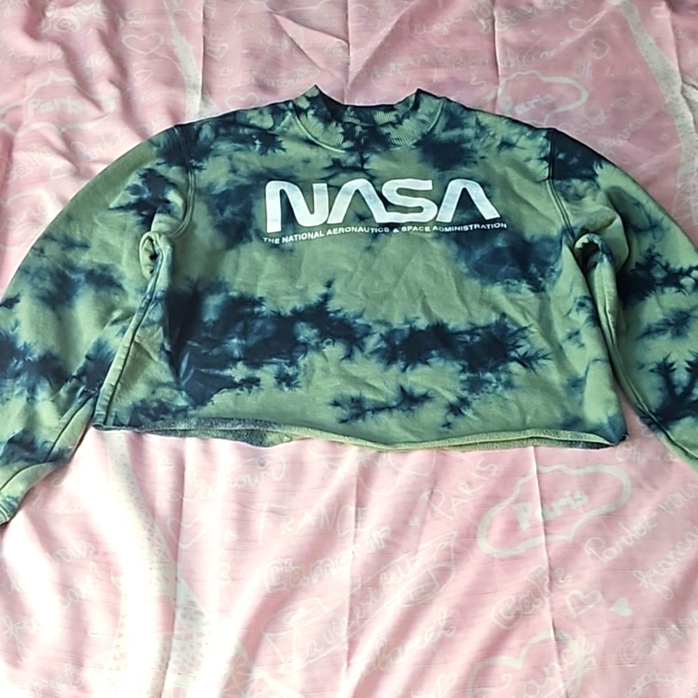 NASA Crop Sweat Shirt